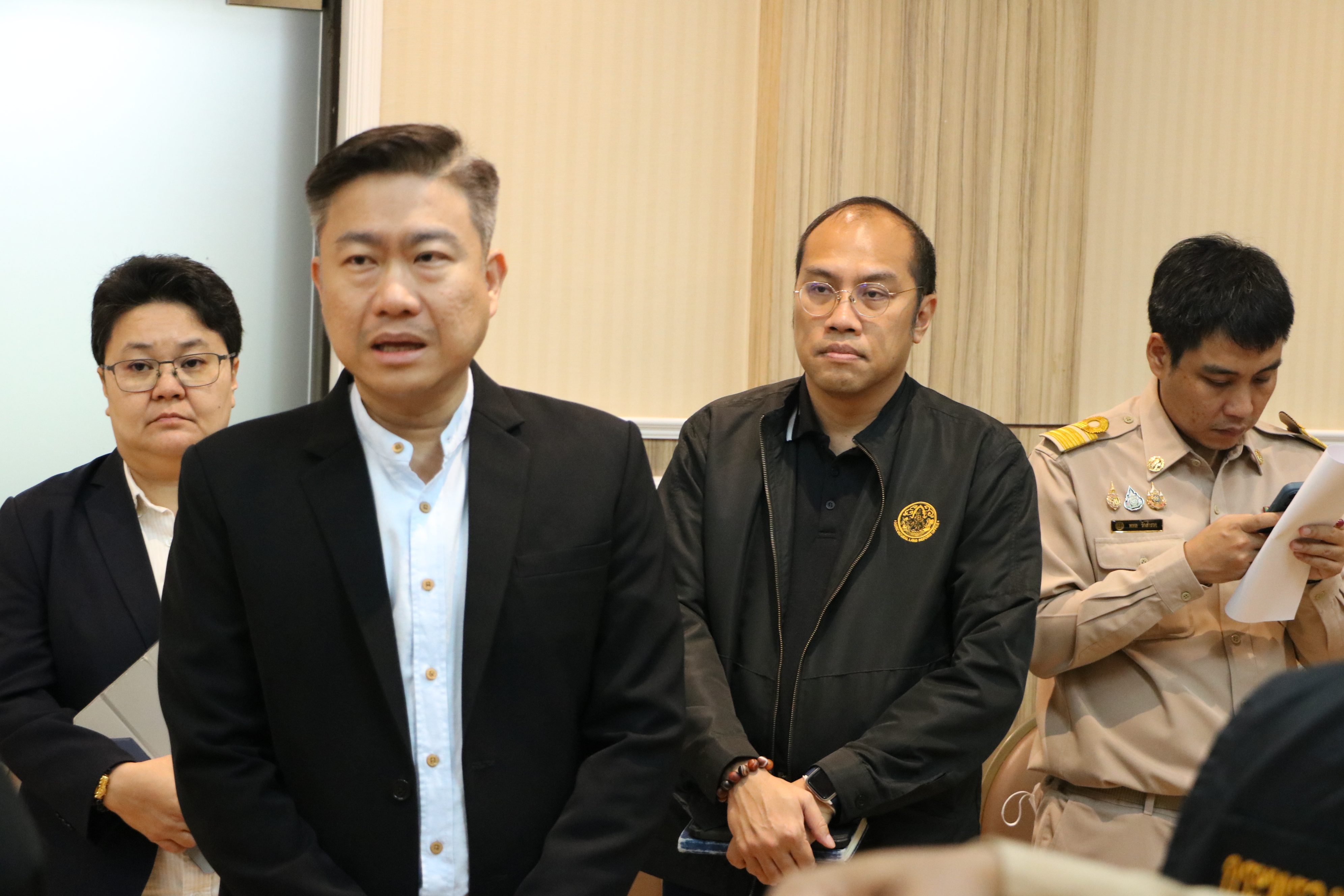 title - ส.ป.ก. ร่วมแถลงข่าวรายงานสถานการณ์น้ำ กระทรวงเกษตรและสหกรณ์